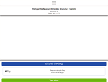 Tablet Screenshot of hongarestaurant.com